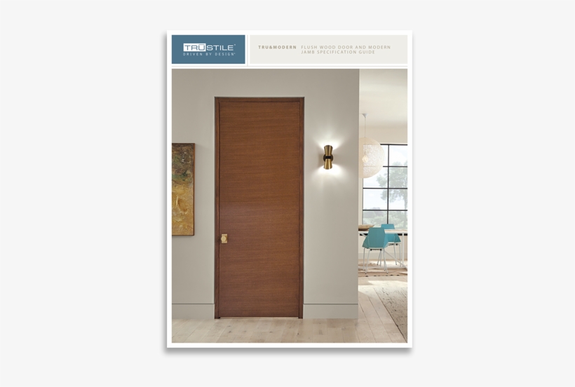 Download The Flush Wood Door And Modern Jamb Specification - Door, transparent png download