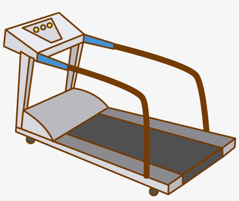 Cartoon Line Treadmill Elements - Treadmill, transparent png download