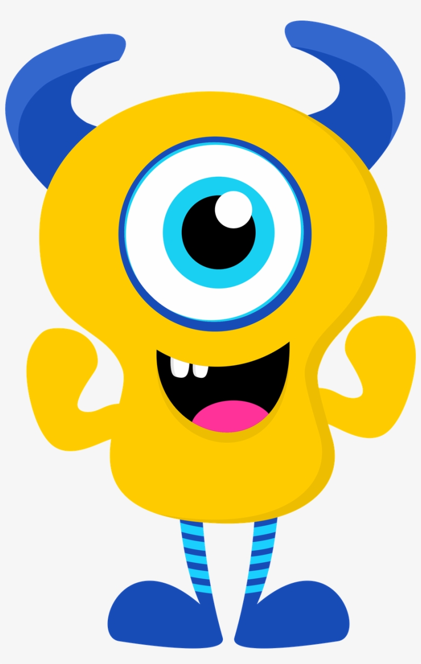 Monster Clipart - Yellow Monster Clipart, transparent png download