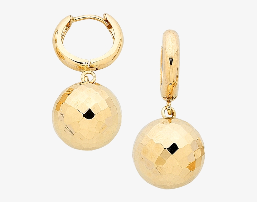 Gold Ball Drop Earrings, transparent png download
