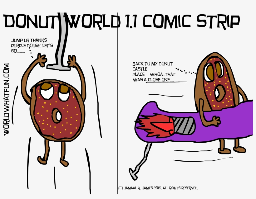 Donut World - Comics, transparent png download
