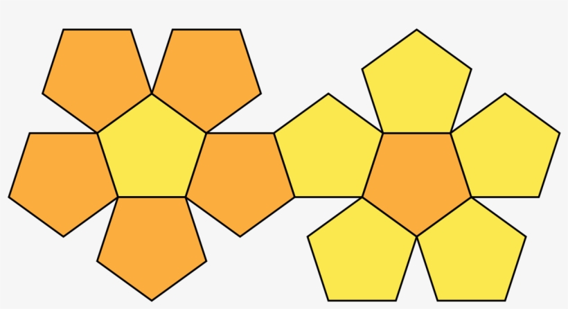 Dodecahedron Flat, transparent png download