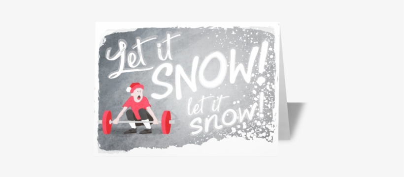 Let It Chalk Card - Crossfit Christmas Cards, transparent png download