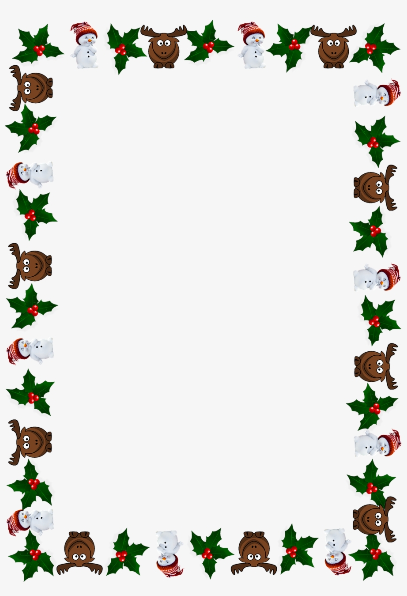 Frame Christmas Greeting Card - Free Letter From Father Christmas Printable, transparent png download