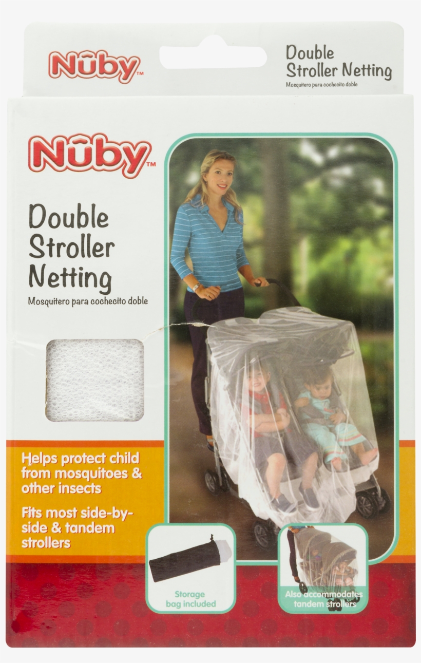Nuby Double Stroller Netting, transparent png download