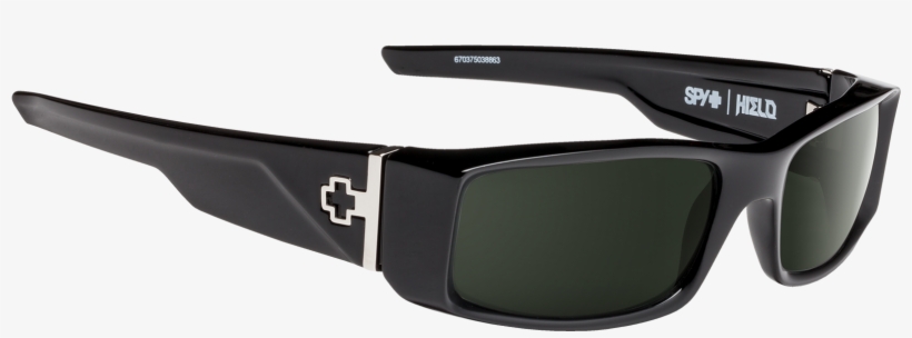 Black/happy Gray Green Polar - Spy Hielo Sunglasses Black/happy Grey Green Polarized, transparent png download