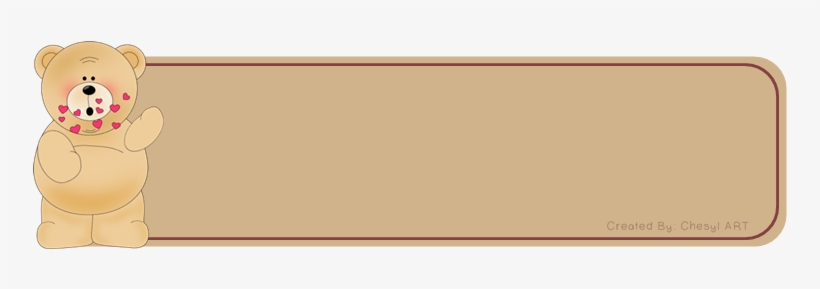 Cute Banner Png Download - Bear, transparent png download
