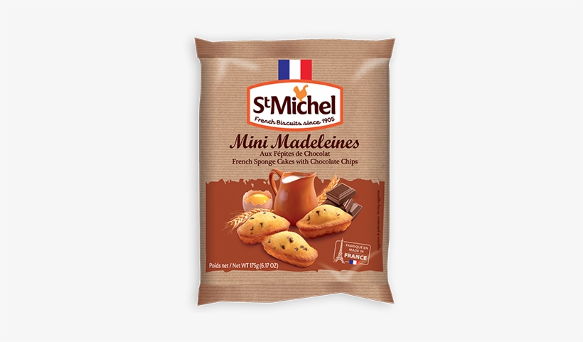 Michel Mini Madeleines Chocolate Chips - St Michel Madeleines Cake Mini, transparent png download