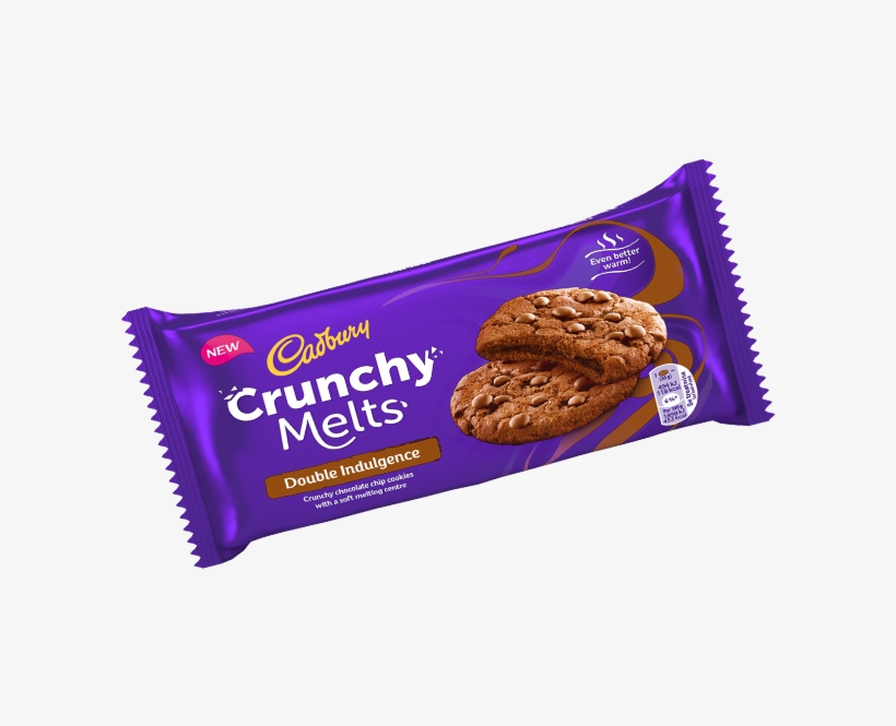 Irresistible, Extra Indulgent Cookies With Chunky Chocolate - Cadbury Crunchy Melts Soft Cookie Centre 156g, transparent png download