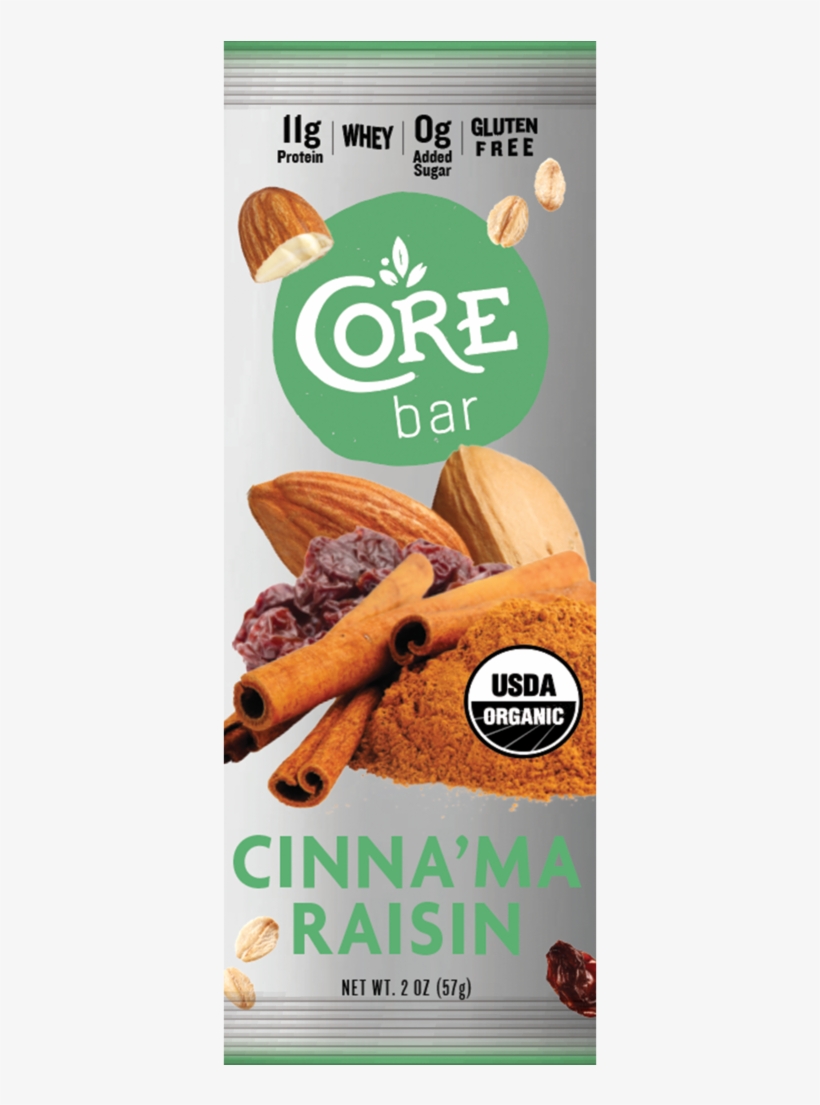 Core Bar Cinna'ma Raisin - Core Warrior Raw Cashew Cacao - 10 Pack, transparent png download