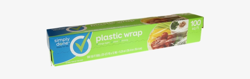 Simply Done Plastic Wrap - Simply Done Aluminum Foil, transparent png download