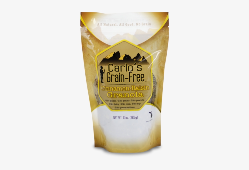 Original Cinnamon Raisin Granola - Carlos Grain Free Key Lime Macadamia Bag 10 Oz., transparent png download