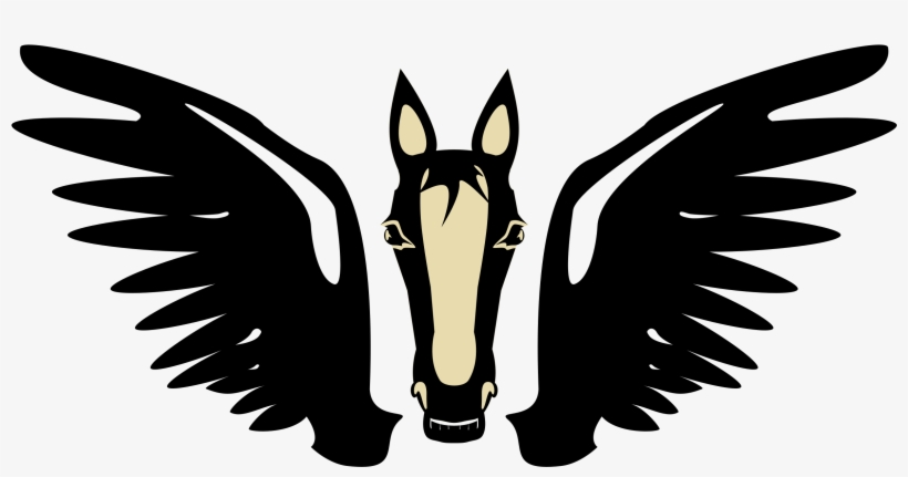 Big Image - Pegasus Silhouette Transparent Background, transparent png download