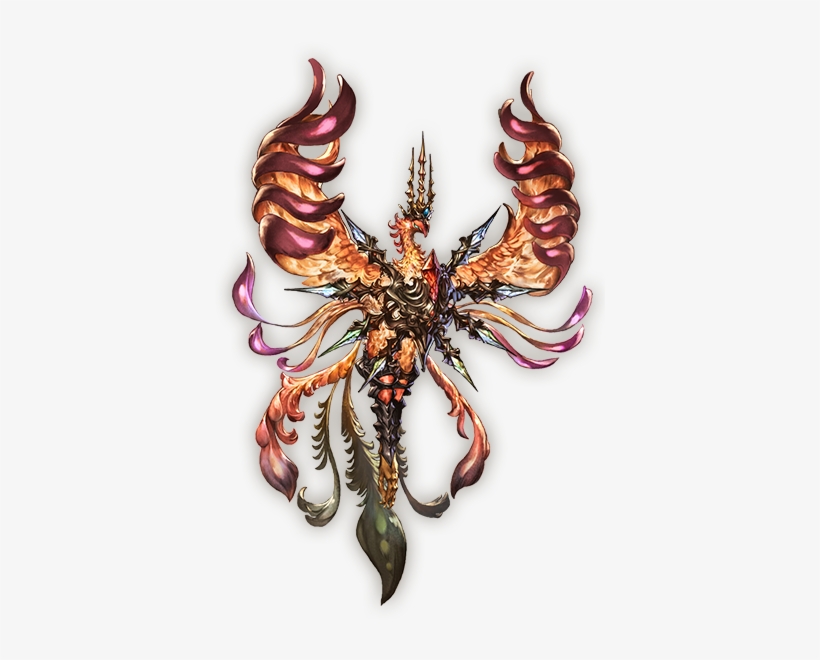 The Immortal Bird Whose Brilliant Plumage Lights Up - Granblue Fantasy Phoenix, transparent png download