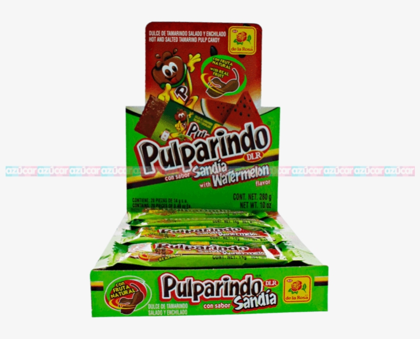 La Rosa Pulparindo Sandia 32/20 - Pulparindo Hot And Salted Tamarind Pulp Candy, transparent png download