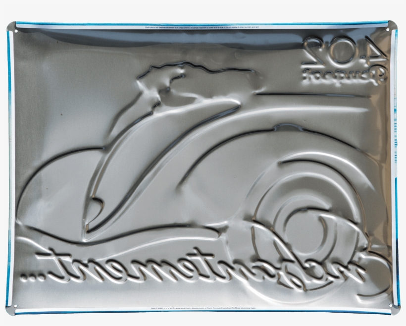 Peugeot Tin Metal Sign, Back - Relief, transparent png download
