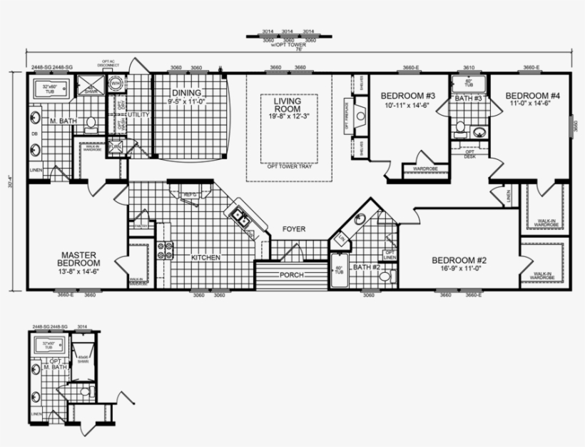 4 Beds - Diagram, transparent png download