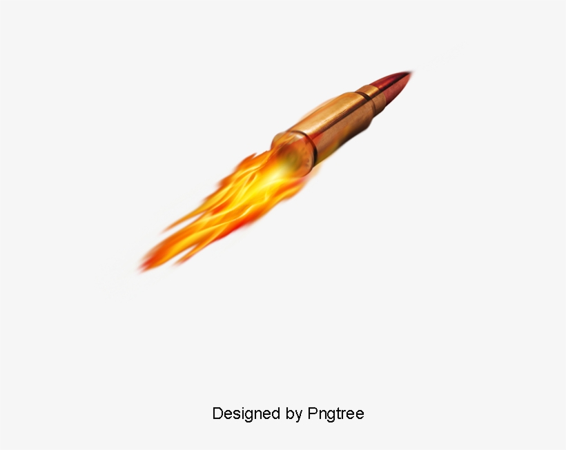 Fire Bullet, Bullet, Gunpowder, Spark Png And Psd - Portable Network Graphics, transparent png download