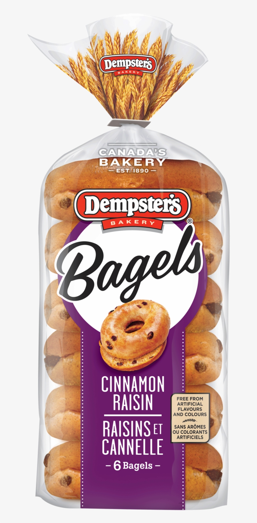 Dempster's® Cinnamon Raisin Bagels - Dempster's Cinnamon Raisin Bagels, transparent png download