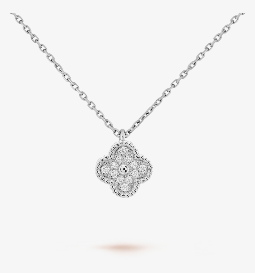 Van Cleef Alhambra Diamond Pendant, transparent png download