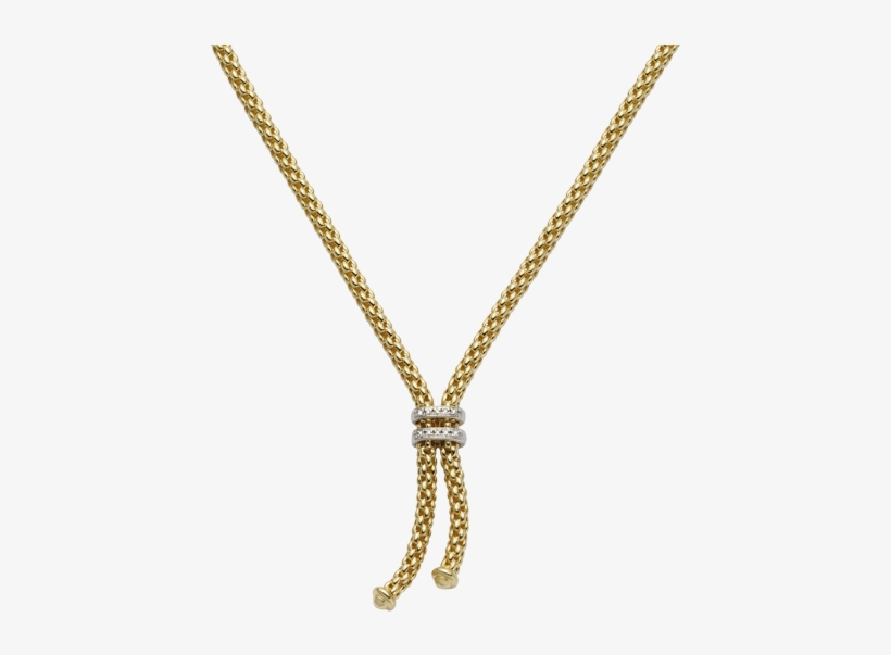Fope 18 Yellow And White Gold Maori Tassel Diamond - Chain, transparent png download