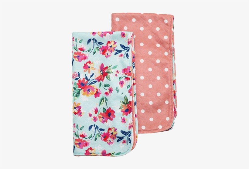 Bumblito Burp Cloth Set Of 2 Aqua Floral Pretty In - Organized Chaos 2016 Diary, transparent png download