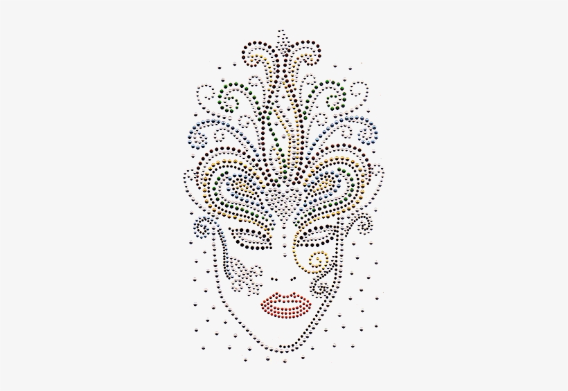 Mardi Gras Mask - Illustration, transparent png download