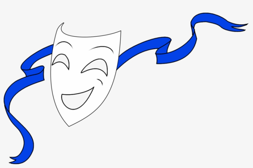 Drama Mask 1 By Pocketdemon On Clipart Library - Draw Image Of Mask, transparent png download
