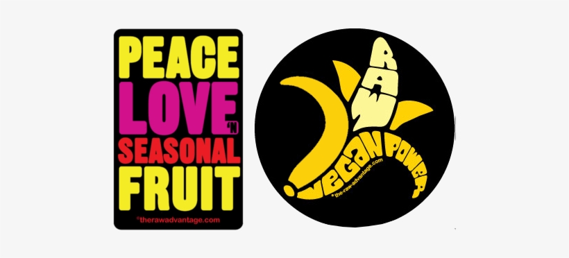 Vegan Stickers - Love Raw Vegan, transparent png download