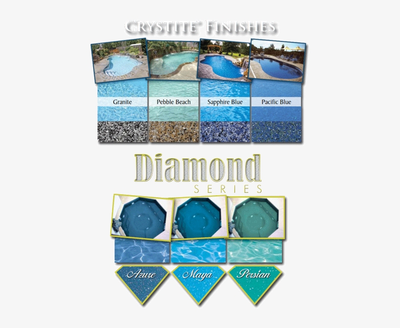 Viking Pools Crystite Finishes Diamond Series Finishes - Fiberglass Pool Gel Coats, transparent png download