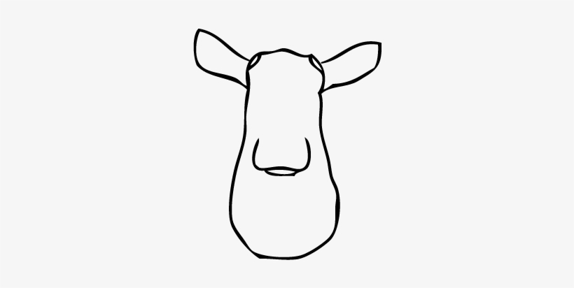 White Faux Taxidermy Moose Head Only - Moose, transparent png download