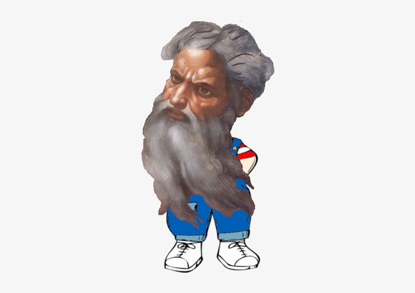 God Overalls Beard Clipart - Sistine Chapel, transparent png download