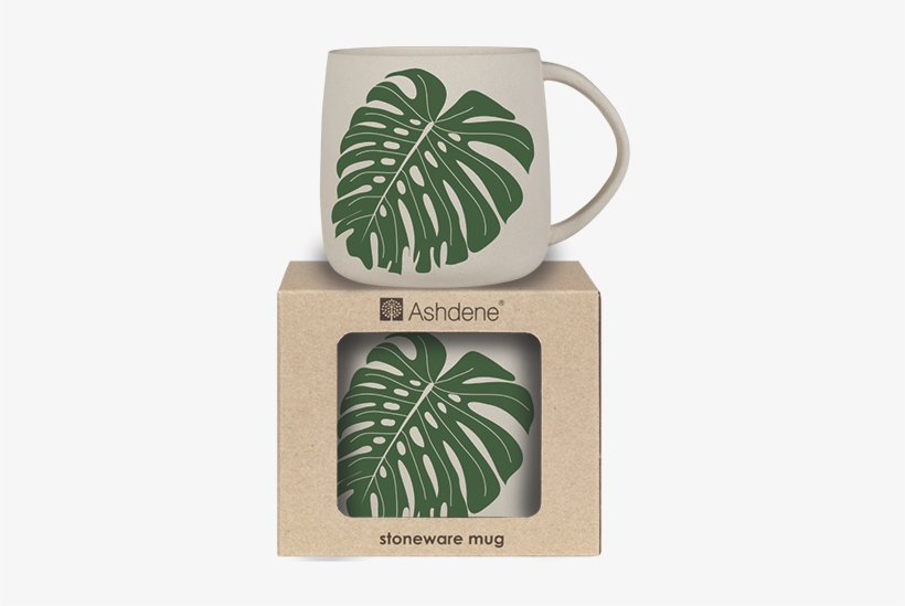 517055 Maison Monstera Mug Pkg - Mug, transparent png download