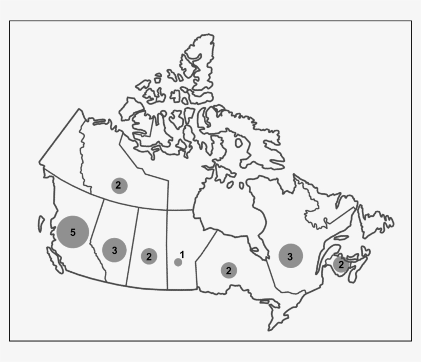 Provincial And Territorial Distribution Of Articles - Great Lakes Canada Worksheet, transparent png download