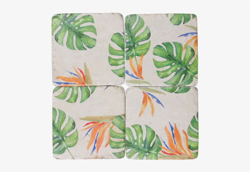 Monstera Leaf Coasters - 1 Pair Fashion Women Tree Christmas Crystal Ear Studs, transparent png download