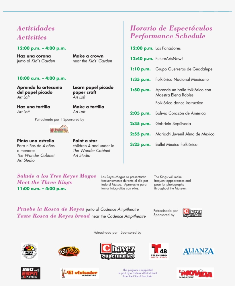 Threekings 16 Program Sign Saturday - Chavez Supermarket, transparent png download