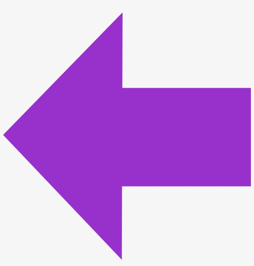 Download Purple Arrow Left - Purple Arrow Pointing Left | Transparent ...