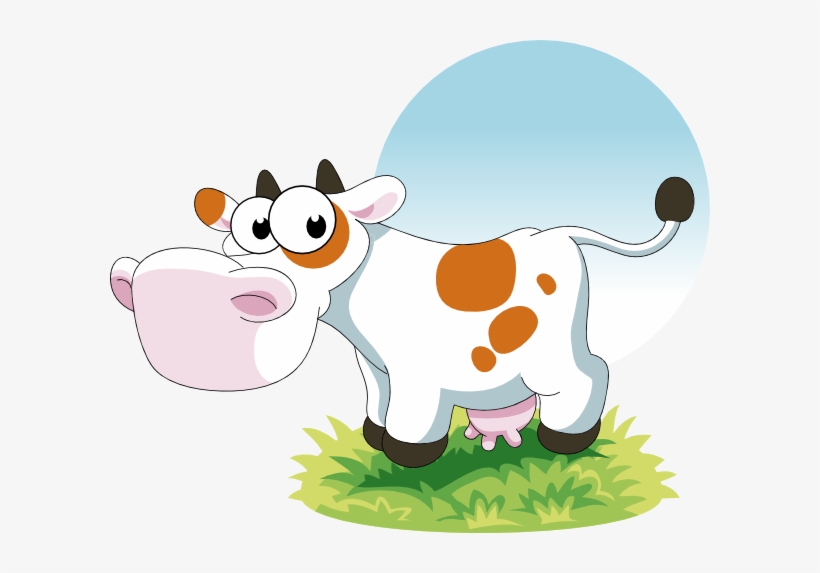Farm Cow Cartoon Png, transparent png download