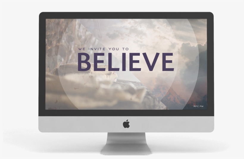 We Invite You To Believe Desktop - Led-backlit Lcd Display, transparent png download