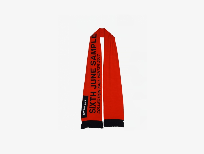 Sixth June Fall Winter 2017 Oversize Scarf Red - Winter, transparent png download
