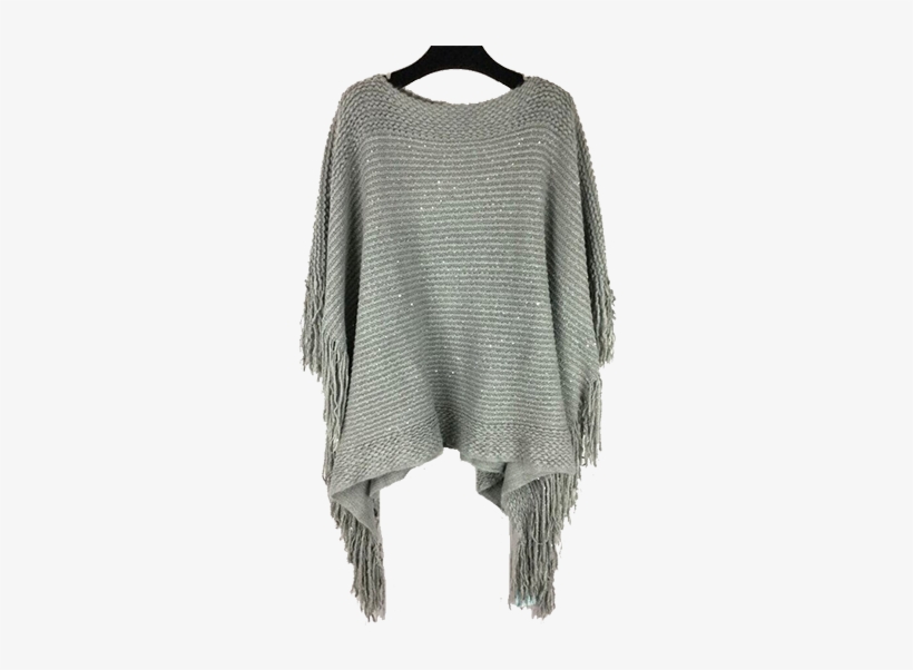 Women Fashion Cashmere Knitted Poncho Shawl - Woolen, transparent png download