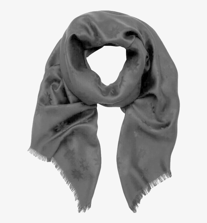 Barnd Scarf High Grade Black Scarf Jacquard Pattern - Fashion, transparent png download