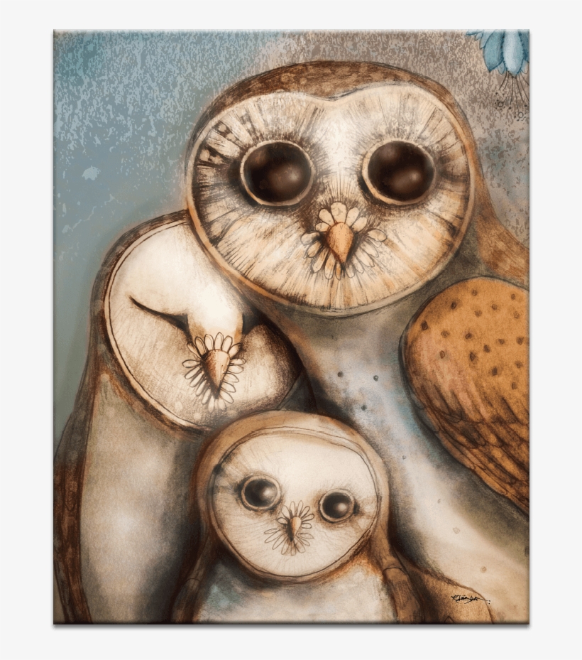 Three Wise Owls - Imagen De Tres Buhos Familia, transparent png download