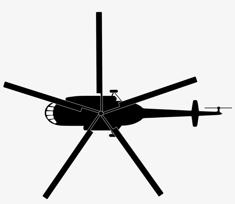 Mil Mi 17 Helicopter Top View Png Clipart - Helicopter Top View Vector, transparent png download