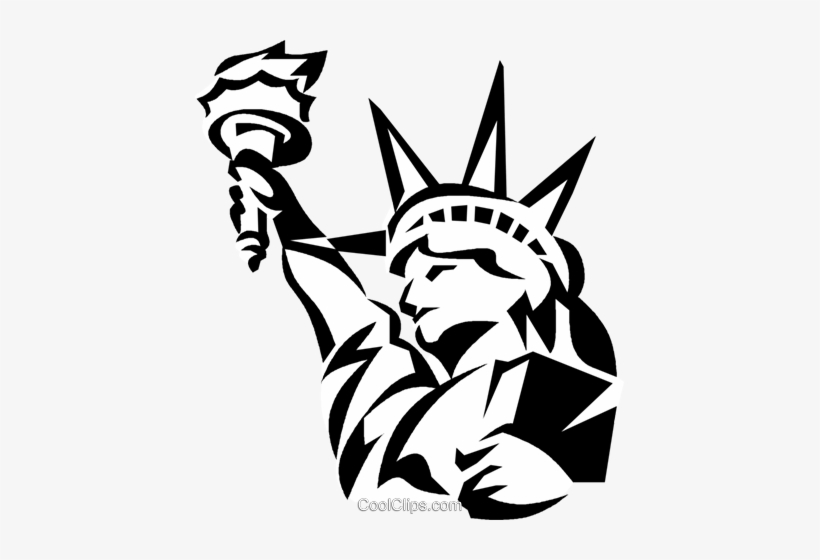 Statue Of Liberty Royalty Free Vector Clip Art Illustration - Personalised New York Charm - The Name Jewellery, transparent png download