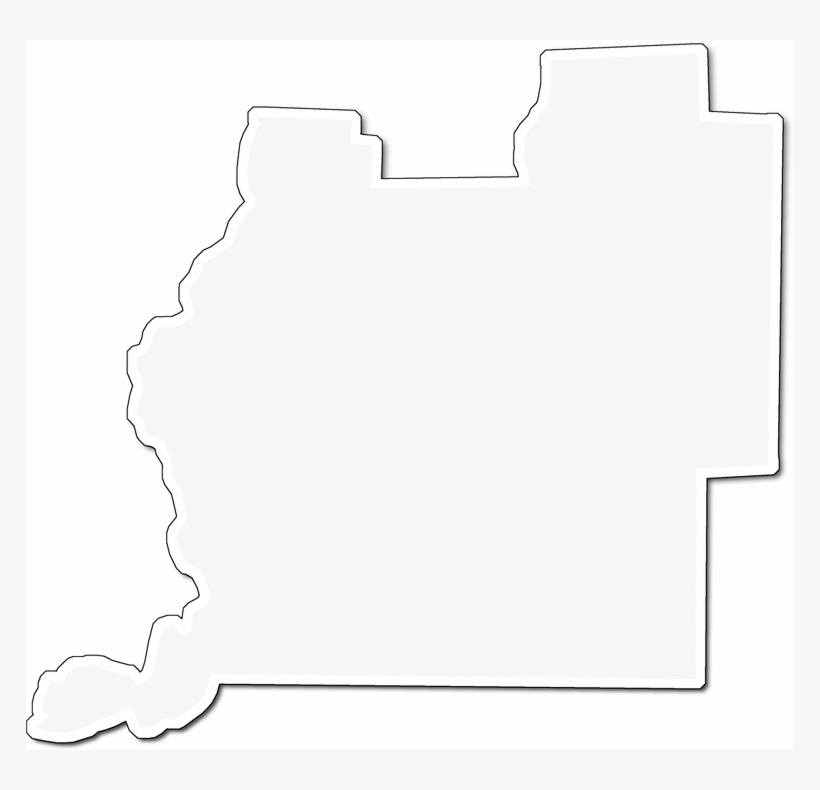 A Map Of Washington With An Outer Shadow Around The - Washington, transparent png download