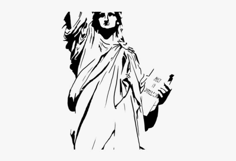 Drawn Statue Of Liberty Clip Art - Vector Statue Of Liberty Drawing Png, transparent png download