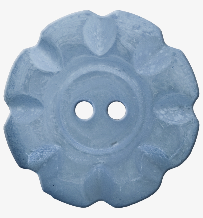 Button With Scalloped Border, Blue - Tropical Fish Wallpaper Border, transparent png download