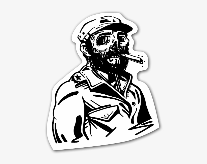 Esqueleto De Fidel Castro Con Cigarro - Crystal Ball, transparent png download