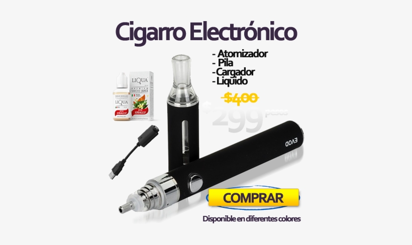 Precio De Cigarro Electrónico En México - Cigarette, transparent png download